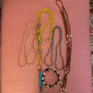 Various Vintage Beaded and Shell Jewelry